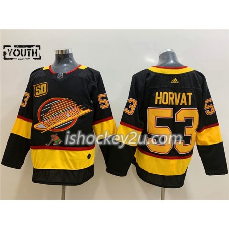 Børn NHL Vancouver Canucks Trøje Bo Horvat 53 Flying Skate 50th Anniversary Adidas 2019-20 Sort Authentic Børn NHL Vancouver Canucks Trøje Bo Horvat 53 Flying Skate 50th Anniversary Adidas 2019-20 Sort Authentic